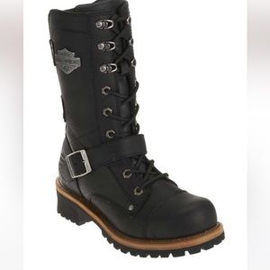 EUC 🧡🖤 HARLEY DAVIDSON WOMANS RIDING BOOTS